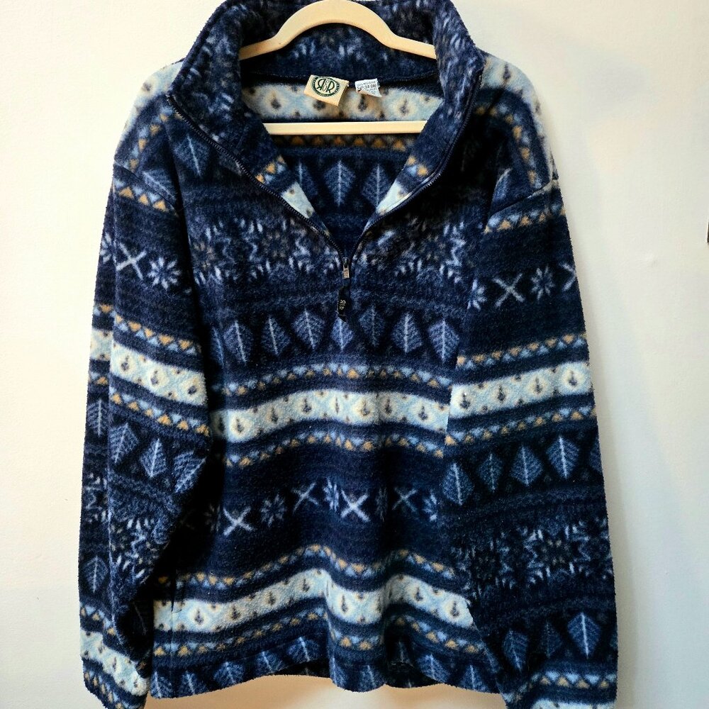 3 For 55 🫶👍 VINTAGE 1990S R&R Fleece Zip Up Hoodie size S